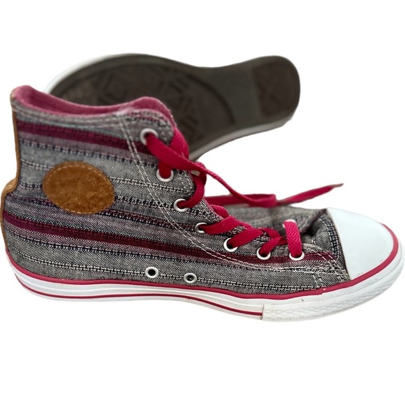 Converse Chuck Taylor Hi Berry Pink High-Top Fabric Basketball Shoe size 5.5 - Picture 6 of 16